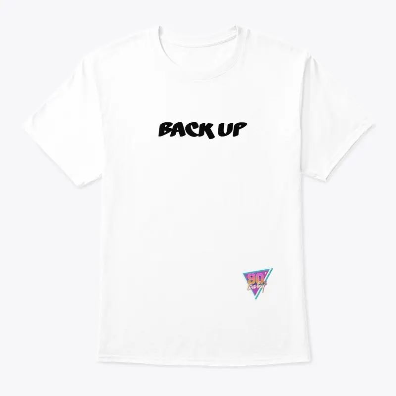 BACK UP TEE'S WITH LOGO PRINT